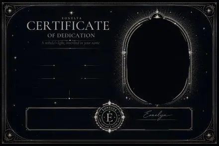 Eonelya certificate, Crystal adornment