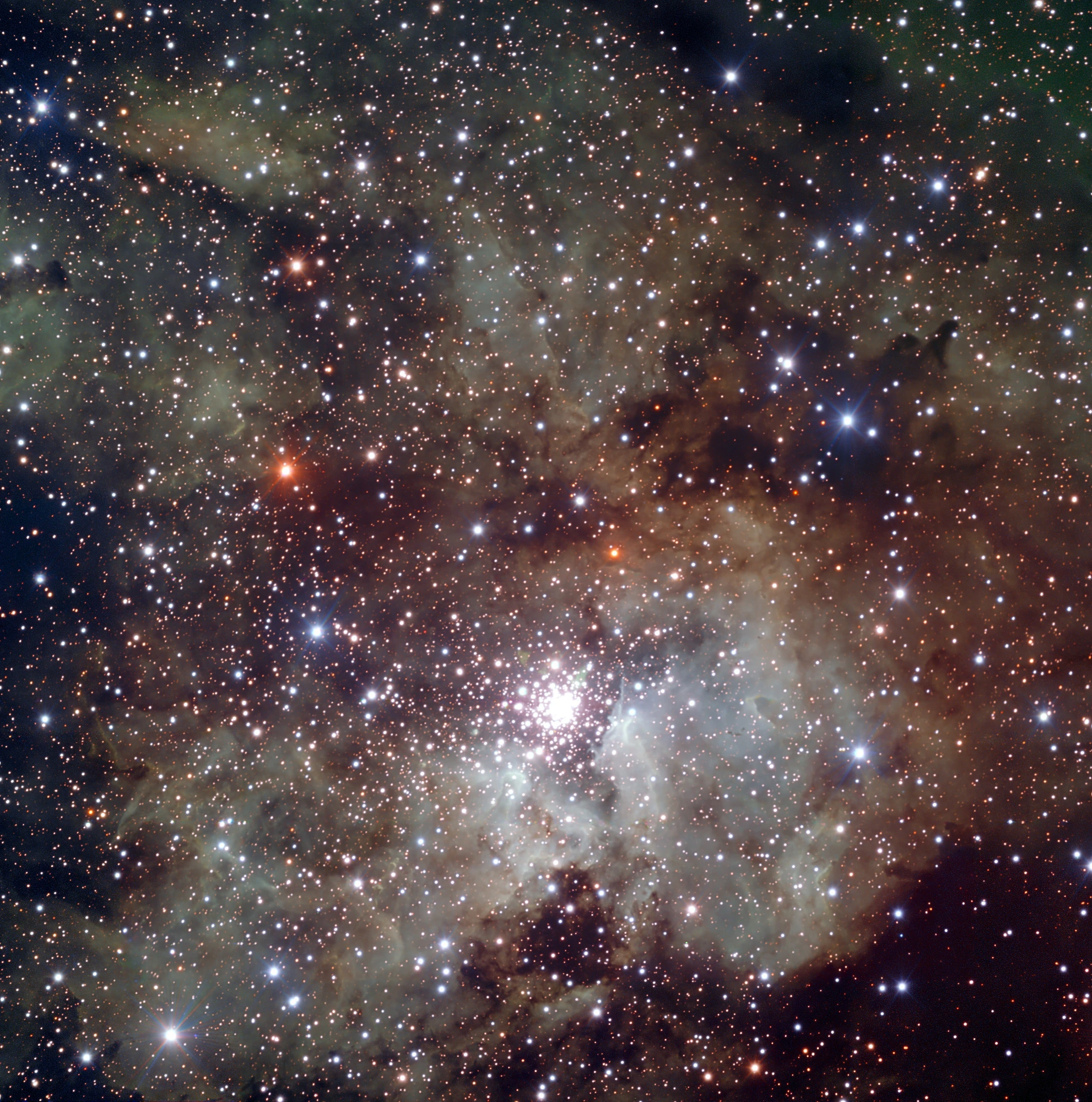 Région NGC 3603, photographie d'archives